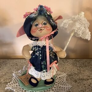 Annalee Doll with Lace Parasol